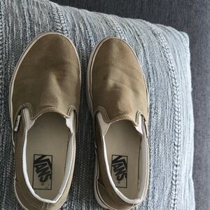 Vans Men's Tan Slip-On Loafers